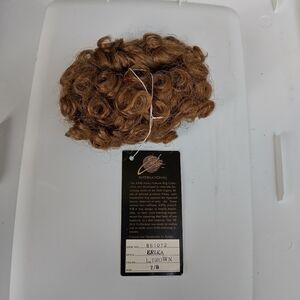 Vintage Erika Int'l Light Brown Curly Doll Wig Hair for 7-8 Inch Dolls